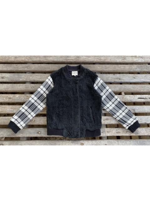 Other Designers Made In Usa - ŠÊÄ Crochet Sleeves Sherpa Fleece Jacket Made in USA