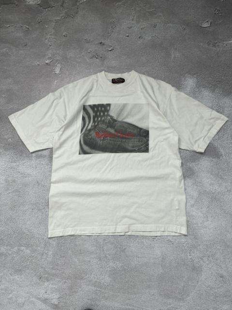 Other Designers Vintage 90s Marlboro Western Cowboy Rare Denim Print T-Shirt