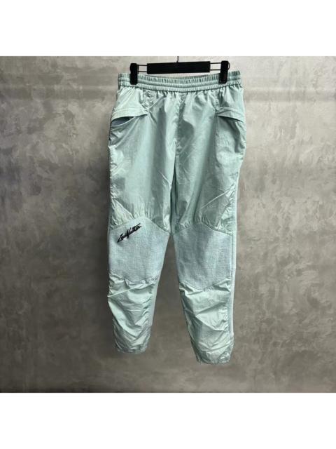 Louis Vuitton Louis Vuitton Light Blue Letter-Pattern Panelled Casual Trousers with Elastic Waist