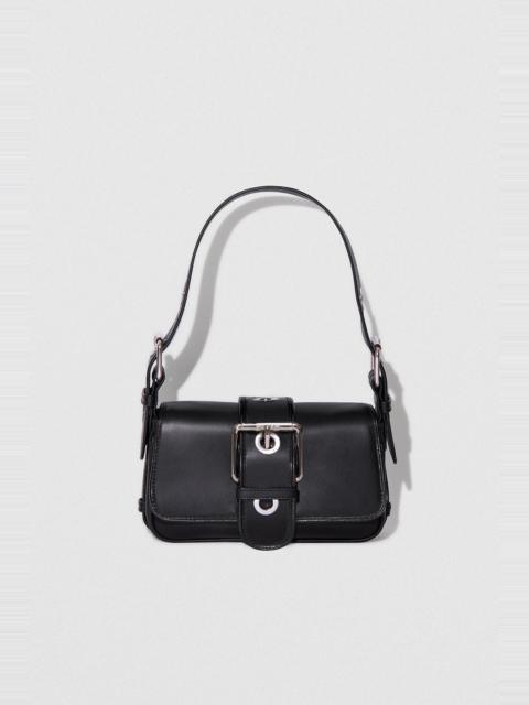 BY FAR Eloise Black Nappa Leather Shoulder Bag