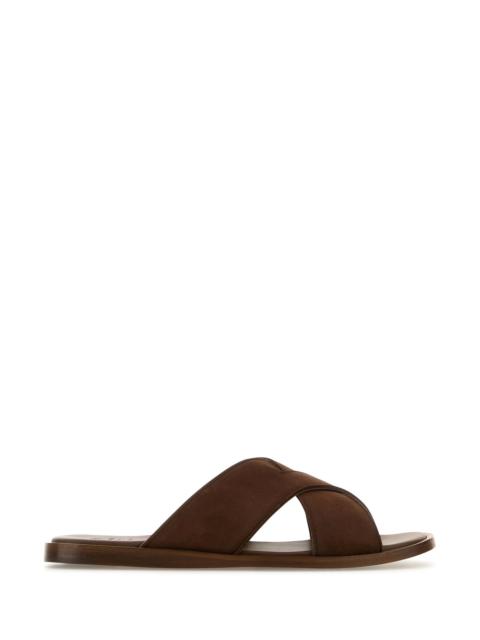 Church's Brown suede Oriyah slippers