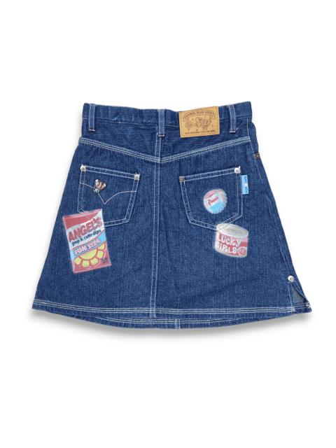 Japanese Brand - ANGEL BLUE Pop Cute Fancy Denim Skirt