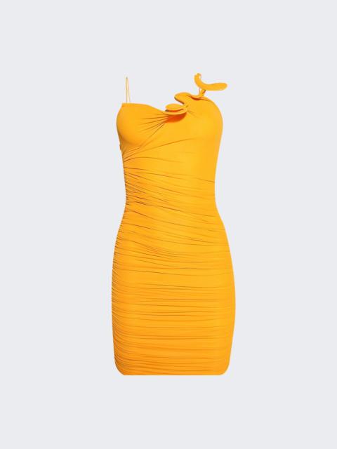 CHRISTOPHER ESBER Venus Looped Cami Gather Dress Tangelo