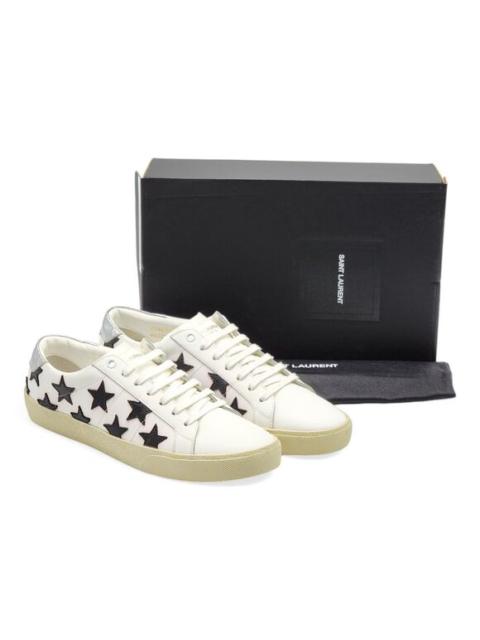 SAINT LAURENT Saint Laurent Paris Court Stars Leather Sneakers White EU 41 US 8 - New $750
