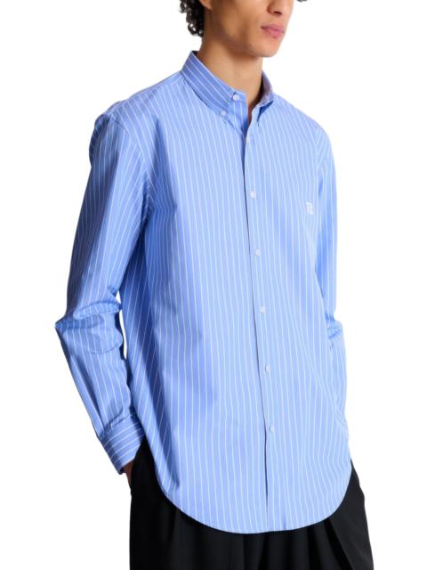 Balmain Balmain Striped regular-fit shirt in Blue at Nordstrom