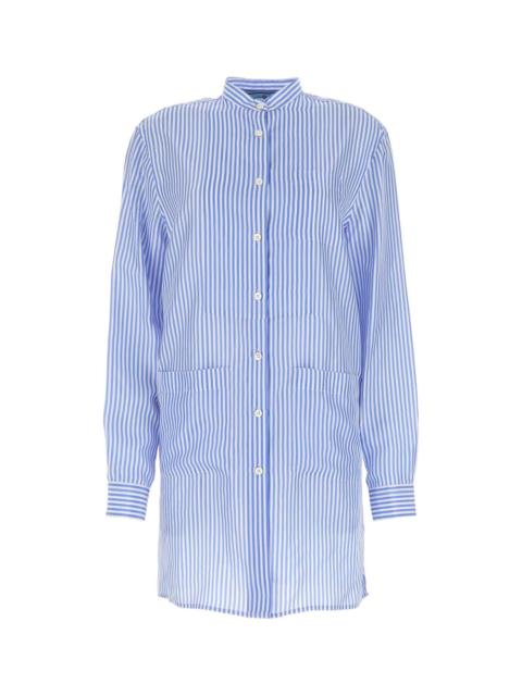 Prada Prada Women Printed Silk Shirt