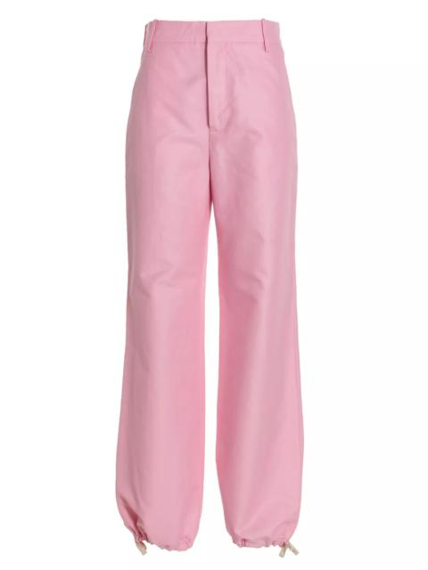 Marni Logo embroidery pants