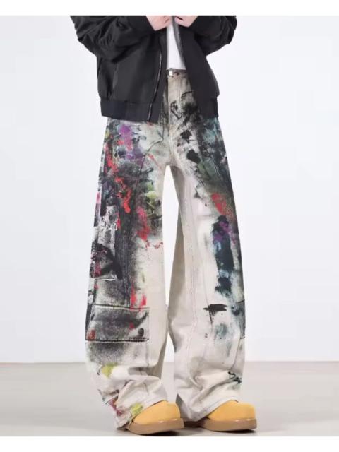 Other Designers Jean - Unique Colorful Splash Paint Design Paint