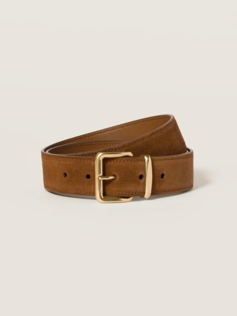 Miu Miu Suede belt