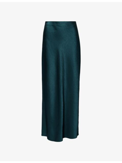 Vince Fluid Satin Column Maxi Skirt