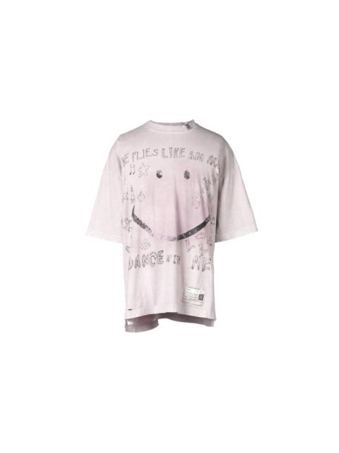 Maison MIHARAYASUHIRO BLEACHED T-SHIRT (PINK)