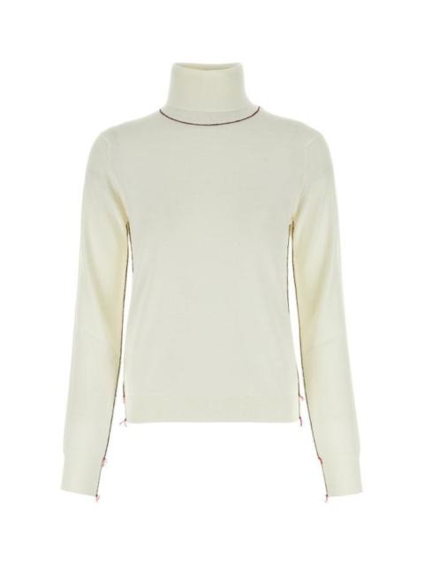 Maison Margiela MAISON MARGIELA WOMAN Ivory Wool Sweater