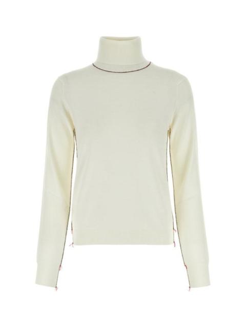 MAISON MARGIELA WOMAN Ivory Wool Sweater