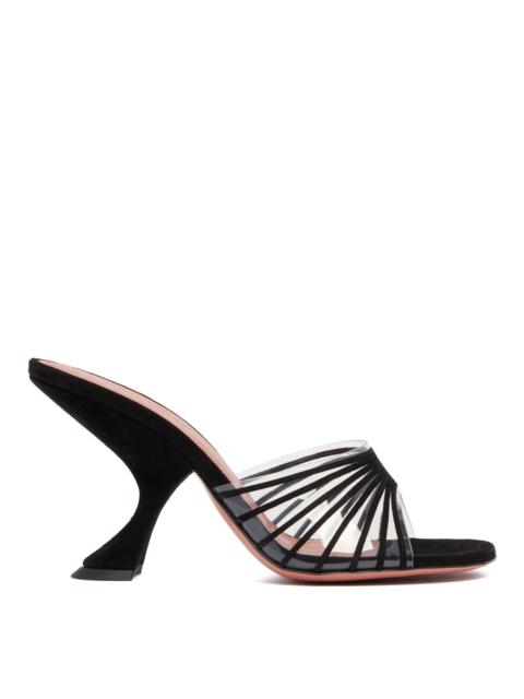 Amina Muaddi Black Mookie Slippers