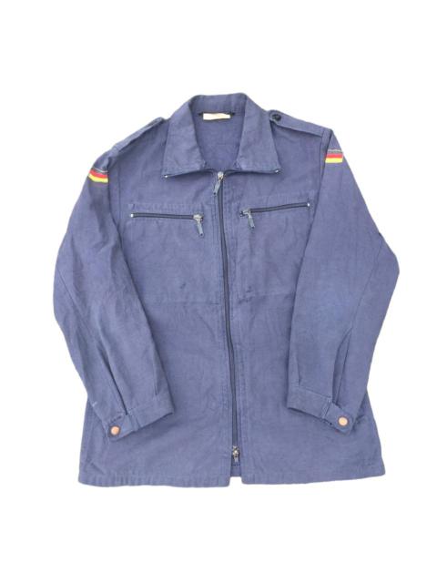 Other Designers Vintage - Vintage German Army Zipper Jacket Dark Opti Zipper