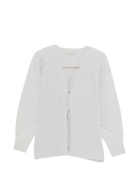 ISSEY MIYAKE Homme Plisse' Issey Miyake Men Pleated V-Necked Cardigan