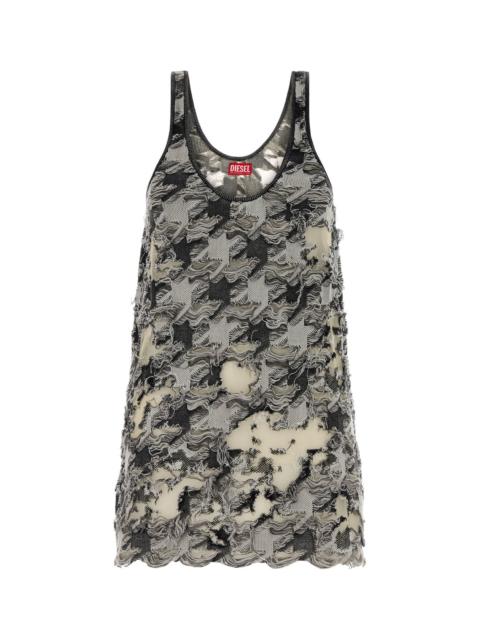 Diesel Multicolor cotton blend mini dress