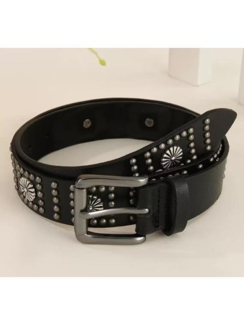 Other Designers Archival Clothing - Black colour harajuku floral rivet belt