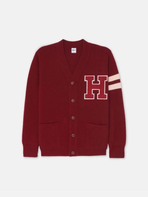 J. PRESS HARVARD WOOL VARSITY CARDIGAN