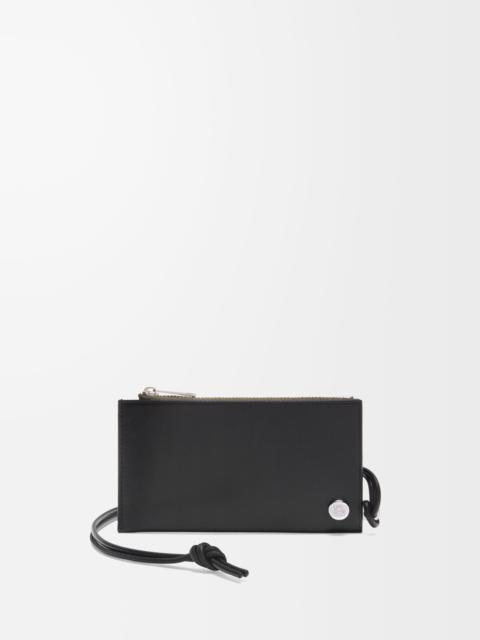 Loewe Pebble Slider coin cardholder in shiny nappa calfskin