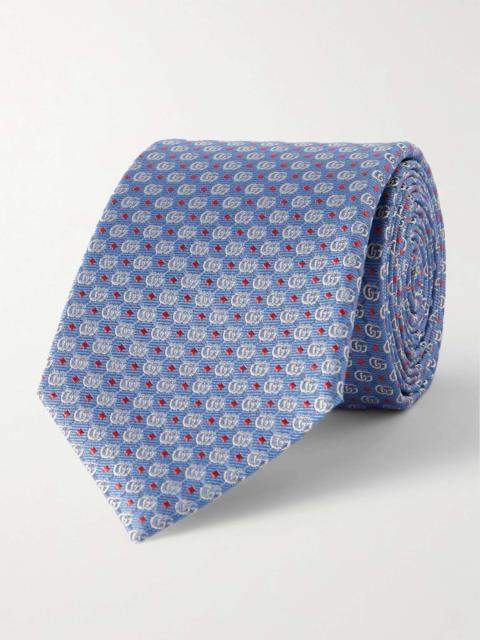 GUCCI 7cm Logo-Jacquard Silk Tie