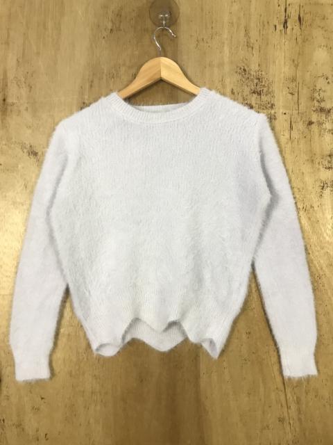 Other Designers Homespun Knitwear - Janiss CropTop Mohair Soft Faux Fur Knit Sweater