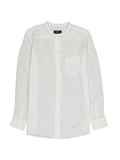 A.P.C. Ladies White Long Sleeved Shirt