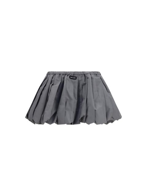 Miu Miu Miu Miu Balloon Mini Skirt Grey Women