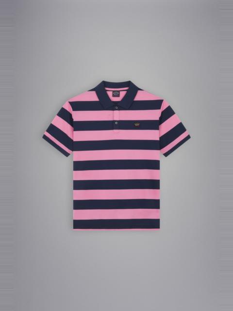 Paul & Shark COTTON PIQUÉ POLO WITH ICONIC BADGE