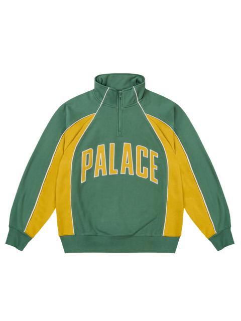 PALACE COURTSIDE 1/4 ZIP RACEY GREEN / SUNNY YELLOW