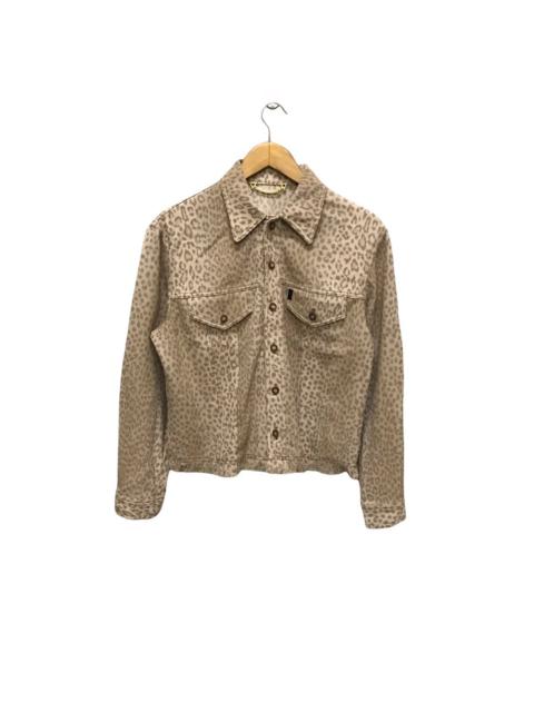 Other Designers Vintage - Leopard trrucker jacket stretch material