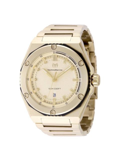 Other Designers Technomarine Coral Legacy Quartz Gold Dial Men's Watch TM-416076