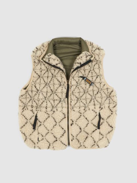 Kapital Kapital Reversible Dogi Sashiko Boa Fleece Outdoor Vest