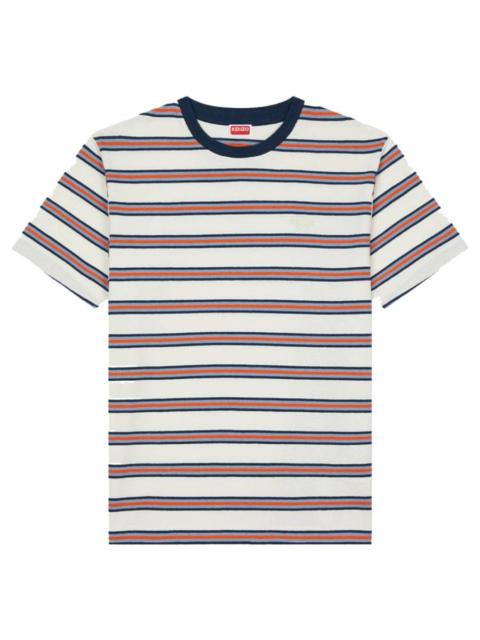KENZO Kenzo Coast Lines Stripe Cotton Linen T-Shirt