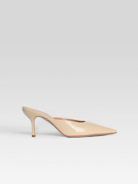 RETROFÊTE FRANCESCA LEATHER KITTEN MULE