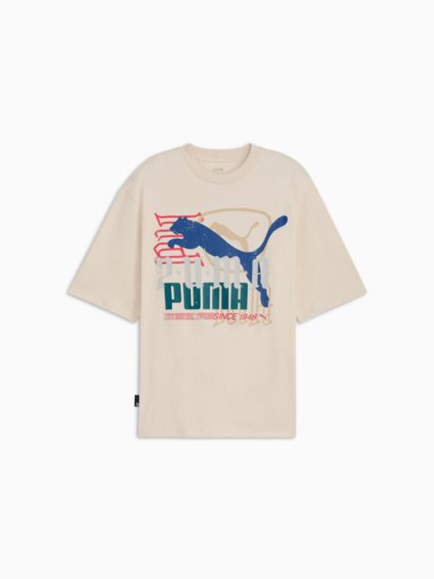 PUMA CLASSICS PLAY LOUD Overlay Logo Men's Tee