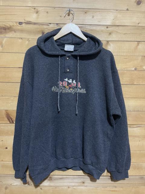 Other Designers Vintage y2k mickey mouse embroidery fleece hoodie