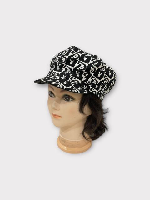 Other Designers Reversible Playboy Monogram 50th Anniversary Newsboy Hat