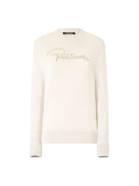 logo-embroidered sweater