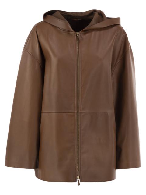 Max Mara Max Mara Women Mxmacinoso - Lambskin Hooded Leather Jacket