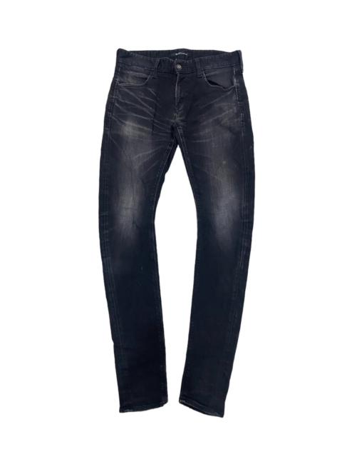 Other Designers Black By Vanquish Curved J Skinny Denim