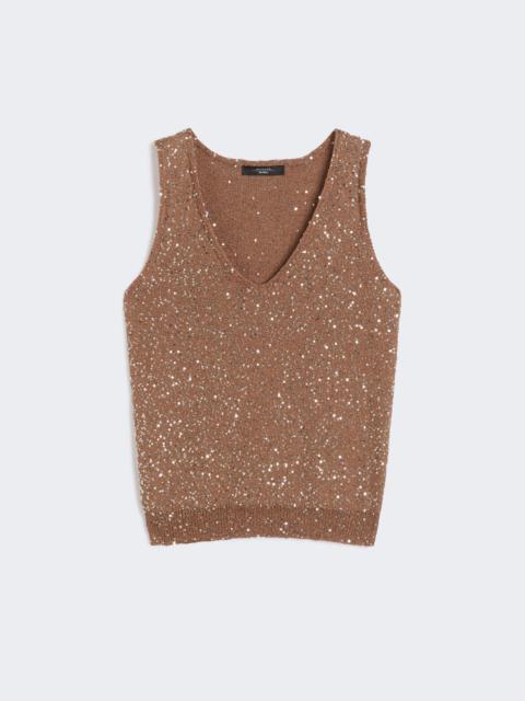 WEEKEND Max Mara ACAICI Sequinned knitted top