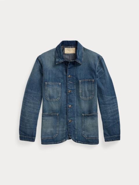 RRL by Ralph Lauren Cotton-Linen Denim Engineer Jacket