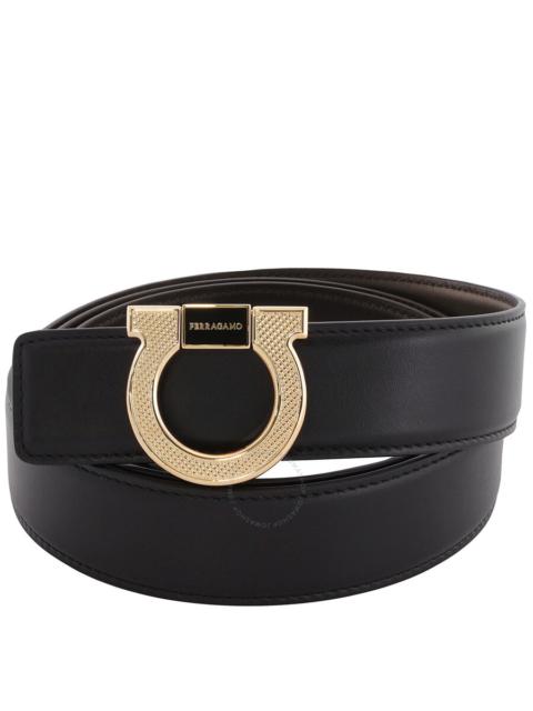 FERRAGAMO Ferragamo Gancini Buckle Smooth Grain Leather Belt