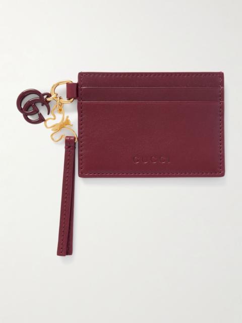 GUCCI Leather cardholder Red