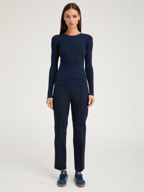 SPRWMN NAVY CASANOVA SOPHIA LEGGINGS WITH PINTUCKS