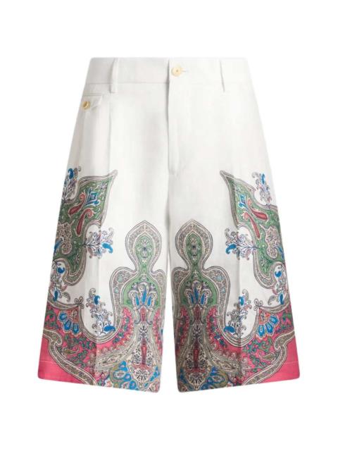 Etro Etro Men Paisley Print Shorts