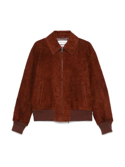 Alexander McQueen DISTRESSED SUEDE JACKET