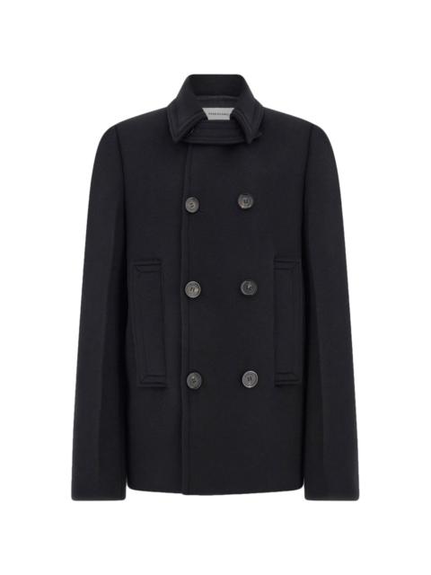 virgin wool-blend peacoat