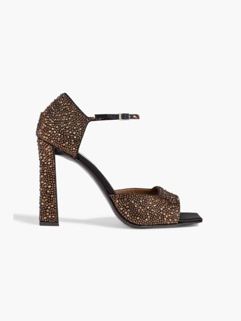 Giuseppe Zanotti Mya 105 crystal-embellished satin sandals